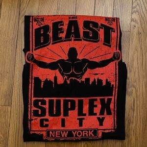 Black and Red Graphic T-Shirt